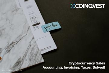 Cryptocurrency Sales. Accounting. Invoicing. Taxes. Solved!